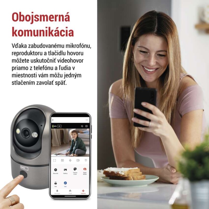 GoSmart Vnútorná otočná kamera IP‑220W s WiFi