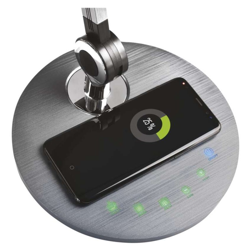 EMOS Karen LED asztali lámpa, szürke