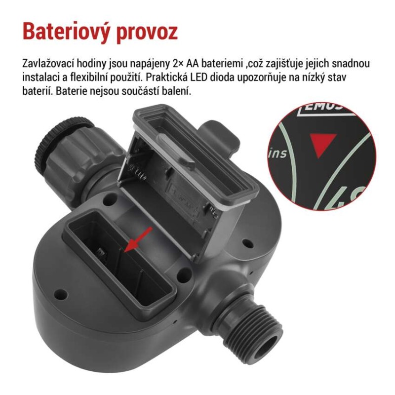 Mechanické zavlažovací hodiny, 1 výstup