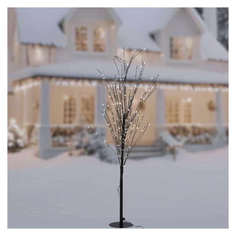 LED vianočný stromček, 120 cm, vonkajšia aj vnútorná, teplá biela, časovač