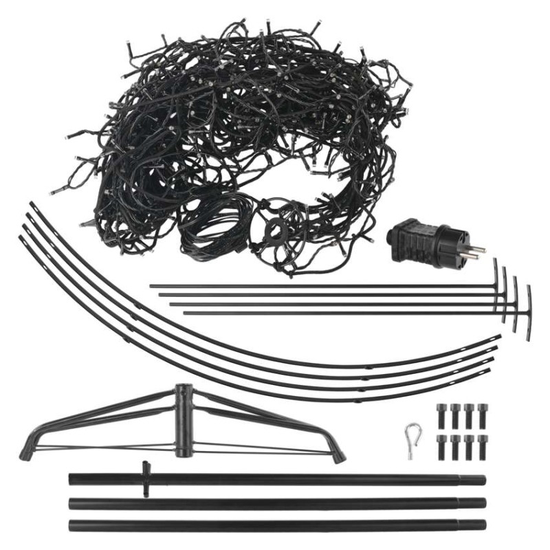 Dekoracje - drzewko 480 LED, 180 cm, ciepła biel, IP44