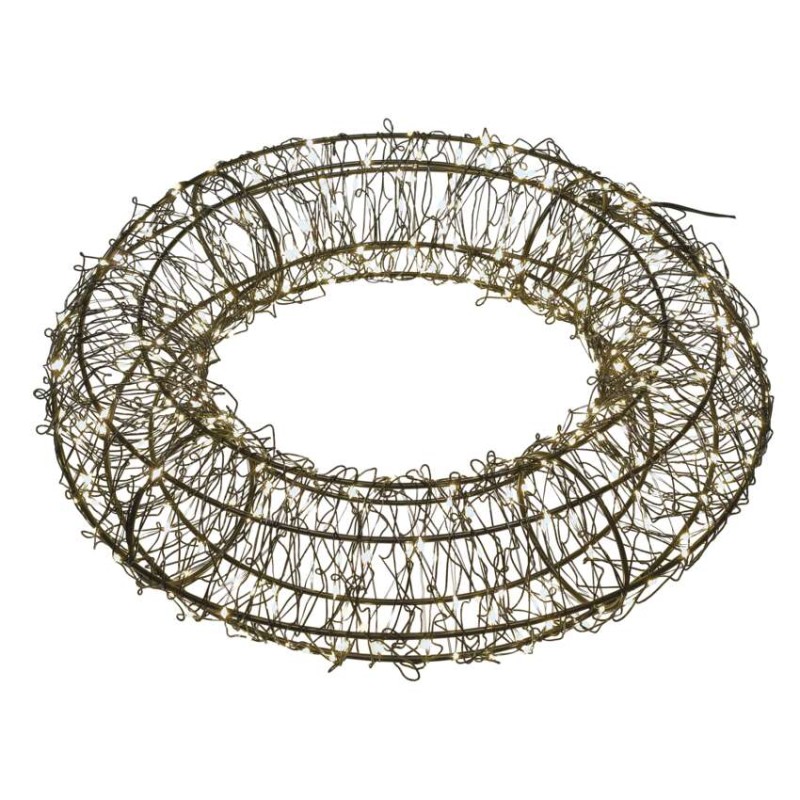 LED vianočný veniec – 480 LED, vonkajší aj vnútorný, teplá biela