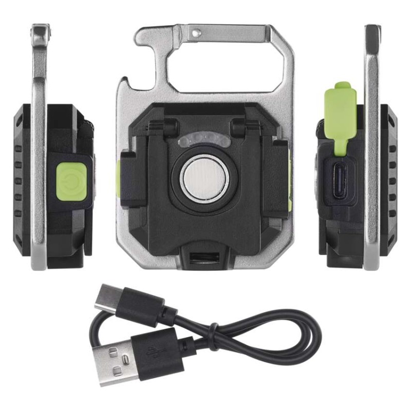 Nabíjecí mini LED svítilna – přívěšek, 750 lm, 10 ks, display box