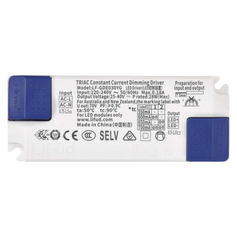 Triac dimmelhető meghajtó LED lámpatesthez 700mA 28W