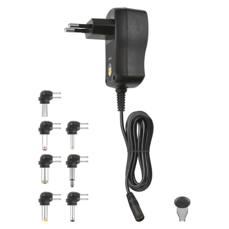 Zasilacz impulsowy 600mA z wymiennymi końcówkami