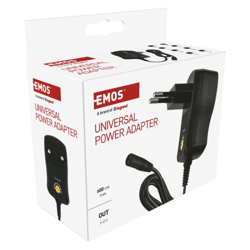 Zasilacz impulsowy 600mA z wymiennymi końcówkami