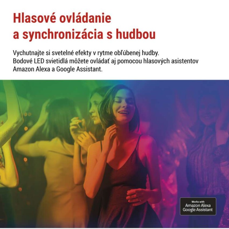 GoSmart vonkajšie LED bodové svetlo, rozširujúca sada, 1 kus, 1,5 W, RGBIC stmievat., WiFi