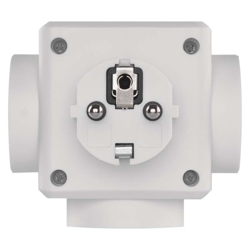 Rozgałęźnik 3× czarny, 2× USB