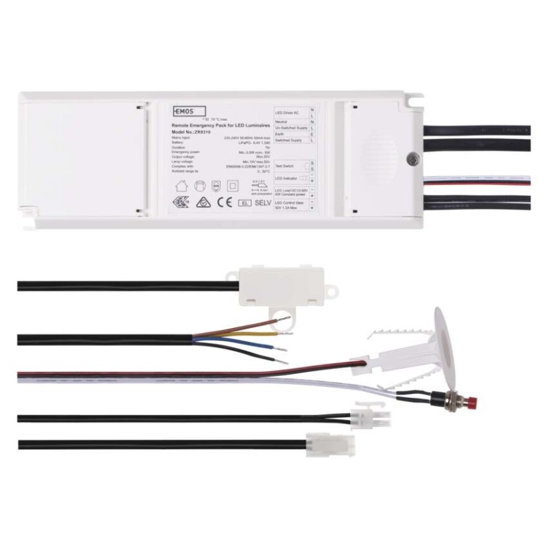 EMOS Vészhelyzeti átalakító készlet AT 6 W/1 óra