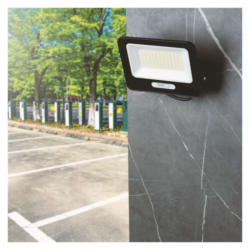 Naświetlacz LED GLARO 50W, czarny, IP65, 5000 lm, neutralna biel