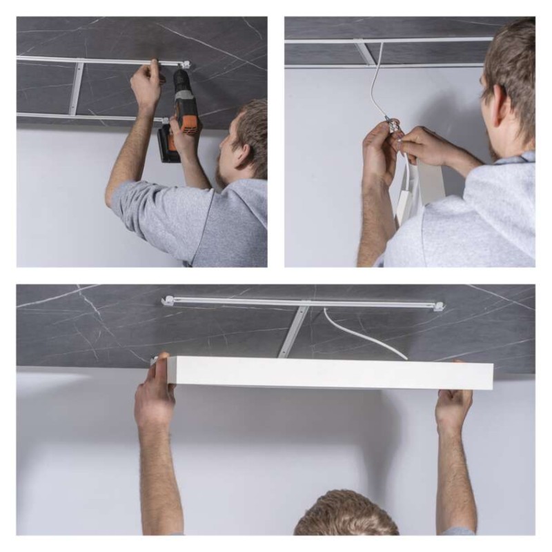 Panel LED natynkowy przysadzony BAXXO 60×60 36W IP20 neutralna biel UGR