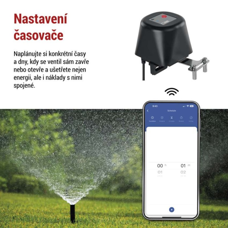 GoSmart Motorizovaný zavírač ventilu voda/plyn P5640S ZigBee