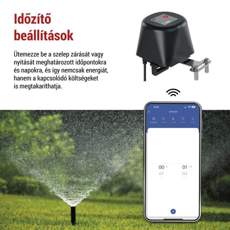 GoSmart Motoros víz/gáz szelepzár P5640S ZigBee