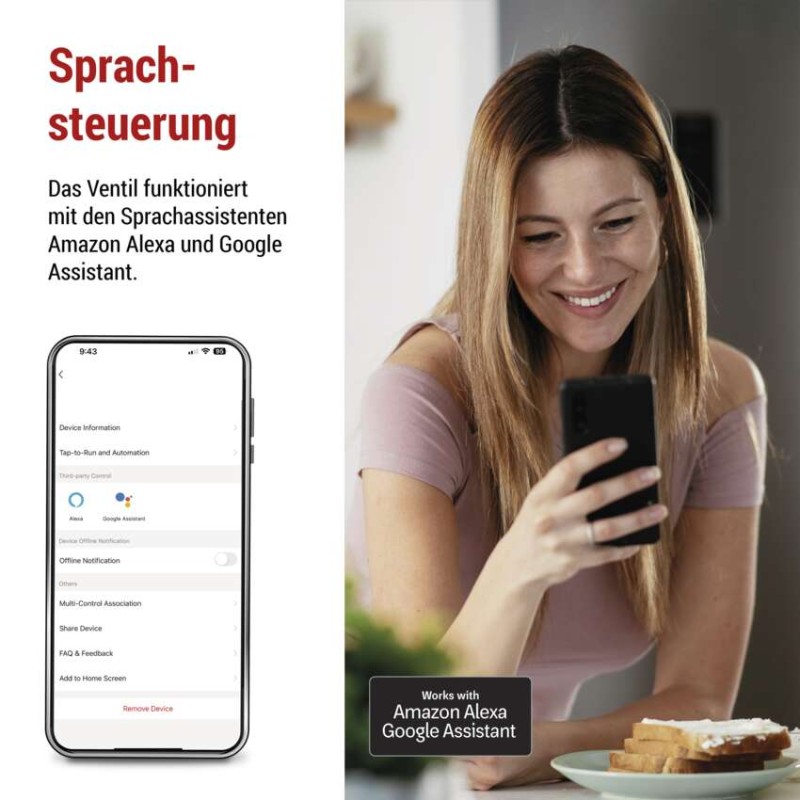 GoSmart Motorisierter Ventilschließer für Wasser/Gas P5640S ZigBee