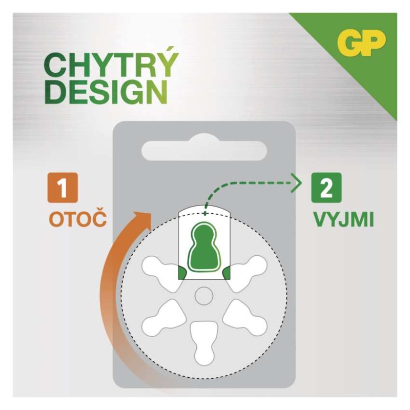 Baterie do naslouchadel GP ZA312 (PR41)