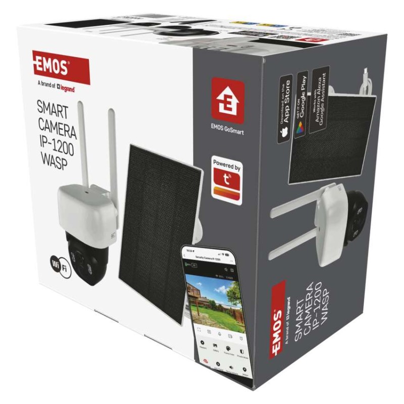 GoSmart IP-1200 WASP lauko kamera, maitinama akumuliatoriaus, su belaidžiu ryšiu