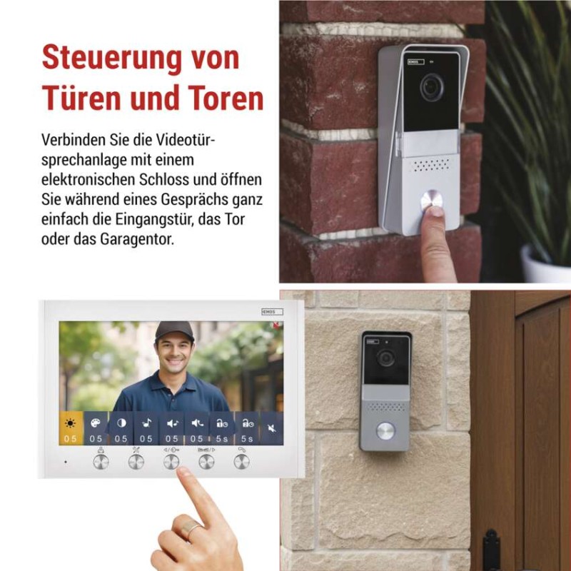 EM-04Z 2WIRE Heim-Video-Türsprechset mit WiFi