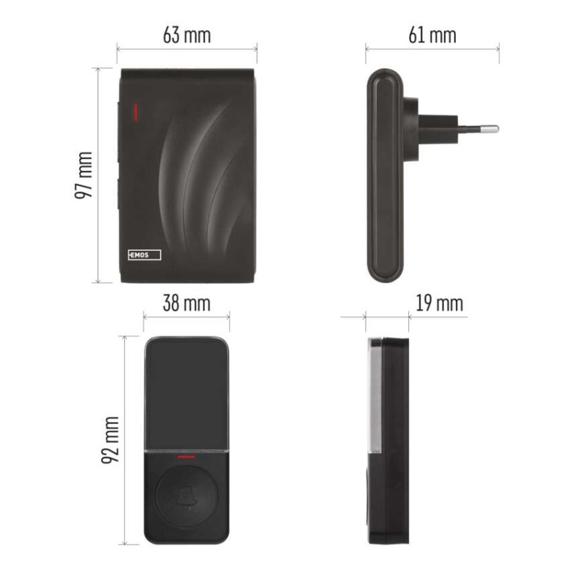 Vezeték nélküli csengő P5727N