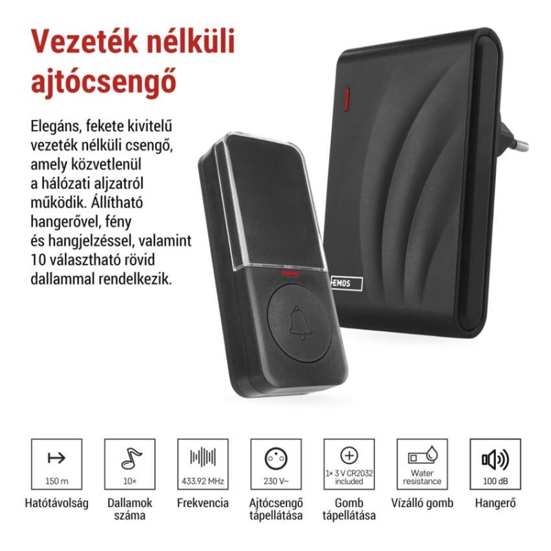 Vezeték nélküli csengő P5727N