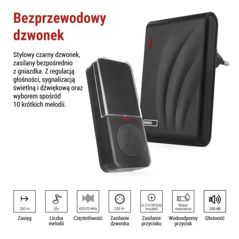 Dzwonek bezprzewodowy do drzwi P5727N