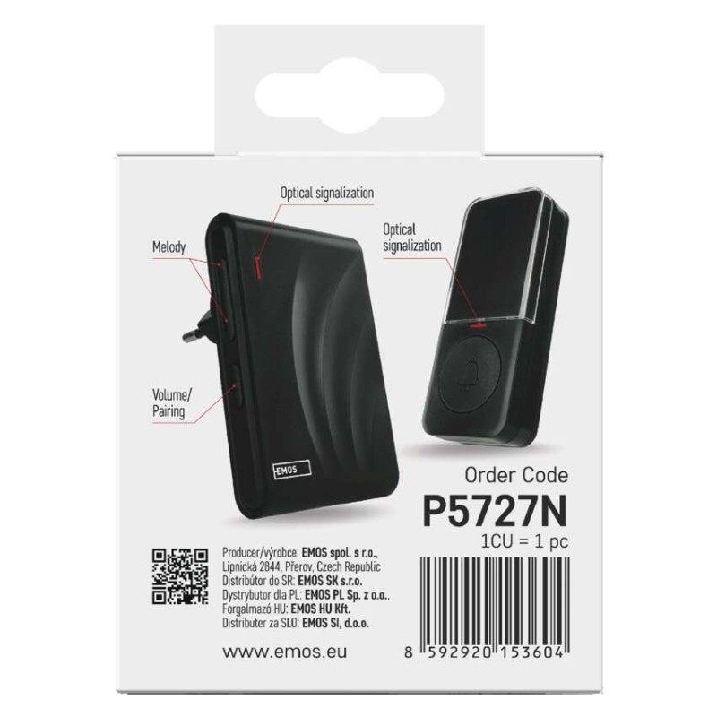 Vezeték nélküli csengő P5727N