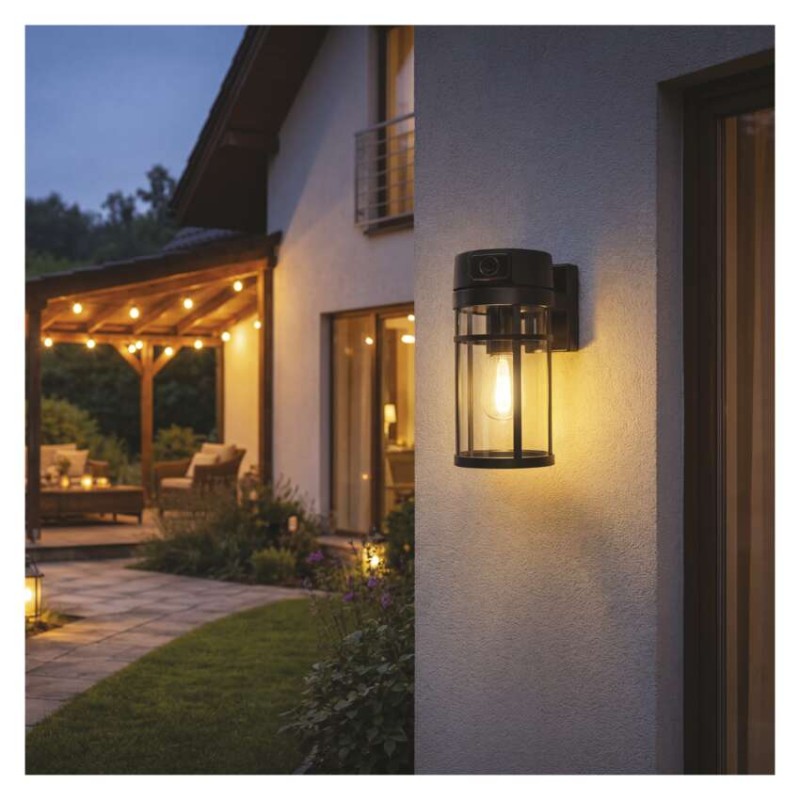 GoSmart Wifis kültéri forgatható kamera IP-1300 LANTERN világítással, fekete