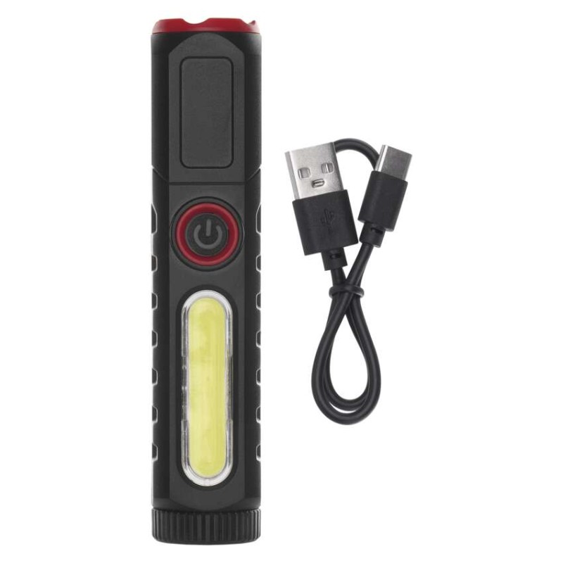 LED nabíjecí plastová svítilna P4720, 120 lm, 10 ks, display box