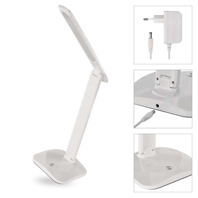 LED stolní lampa CHASE, bílá