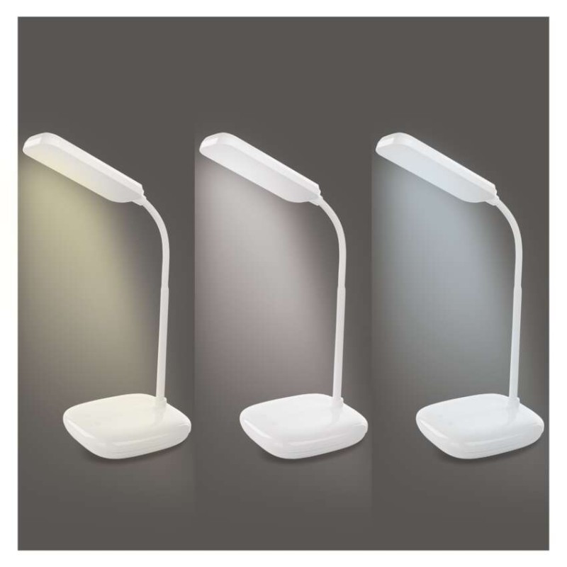 LED stolná lampa MOLLY, biela