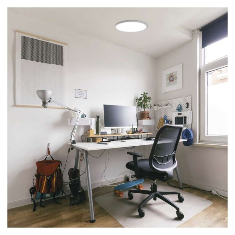 LED felületi lámpatest FLORI kerek, fehér, 18W, semleges fehér