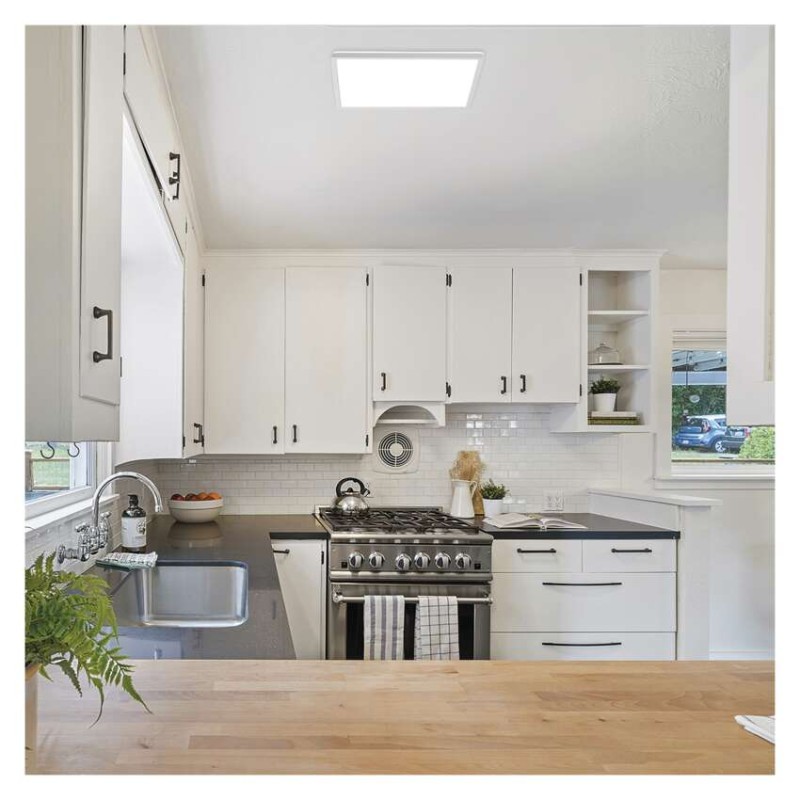 LED prisadené svietidlo FLORI štvorcový, biele, 18W, neutrálna biela