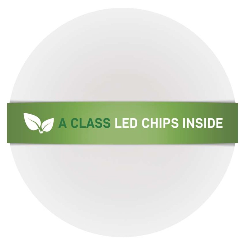 LED mennyezeti lámpatest TIVI, A CLASS, kerek, fehér 19W, IP44, Természetes fehér