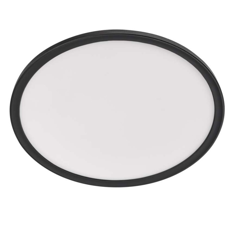 LED-Anbauleuchte FLORI rund, schwarz, 22W, neutralweiß
