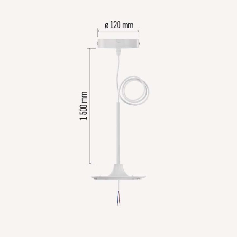 Závesná súprava pre led svietidlá biely