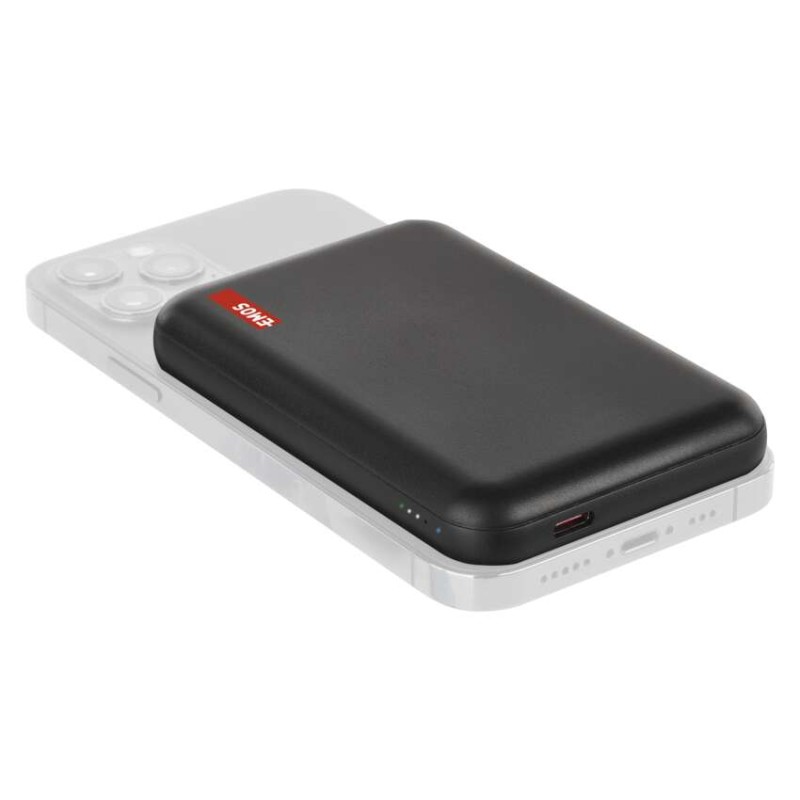 Powerbank EMOS WI 521, 5 000 mAh, 20 W+Wireless, czarny