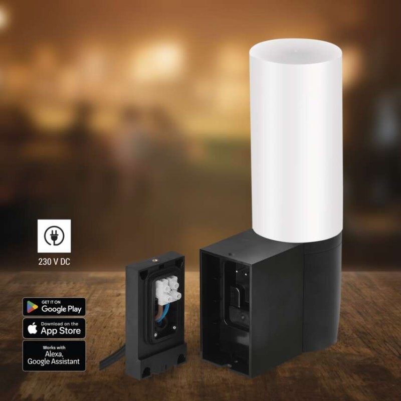 GoSmart Venkovní otočná kamera IP-310 TORCH s WiFi a světlem, černá