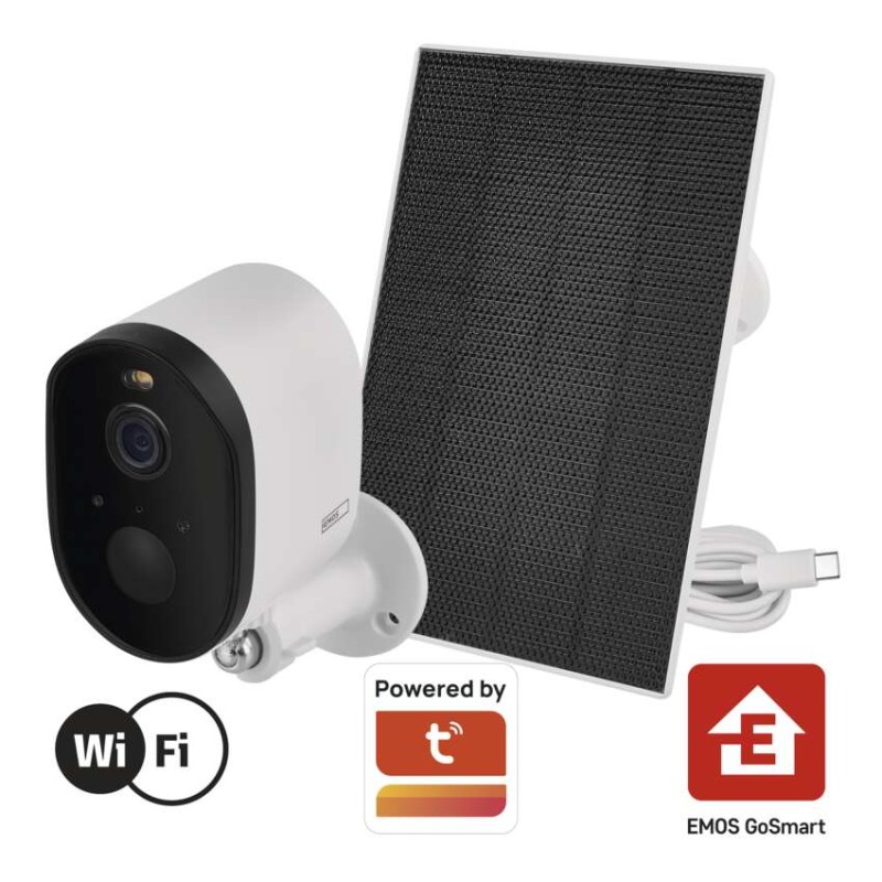 GoSmart Venkovní bateriová kamera IP-1150 SNAP s WiFi a solárním panelem