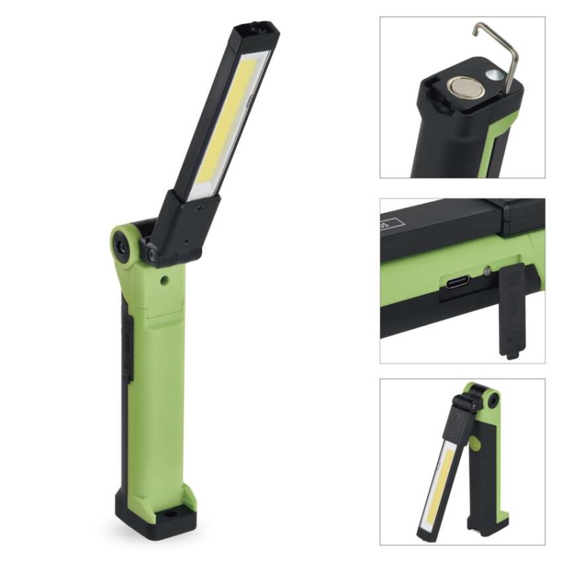 Nabíjacia baterka COB LED P4540, 750 lm, 2000 mAh