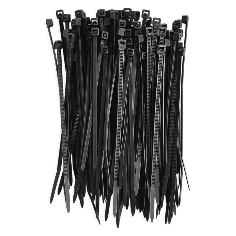 Stahovací páska 100×2,5 mm, černá, 100 ks