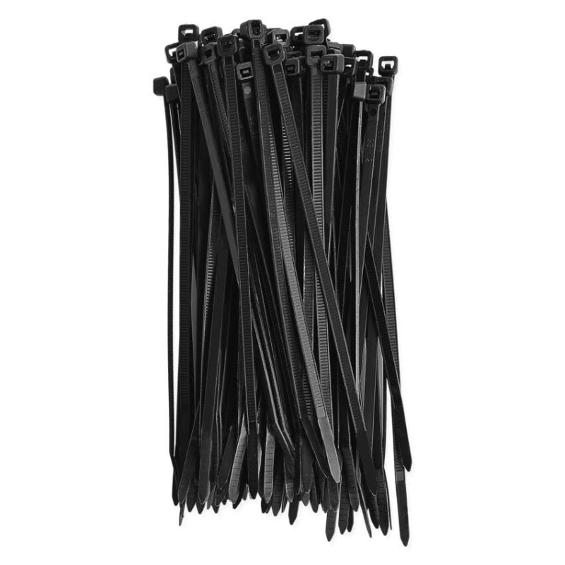 Stahovací páska 150×3,5 mm, černá, 100 ks