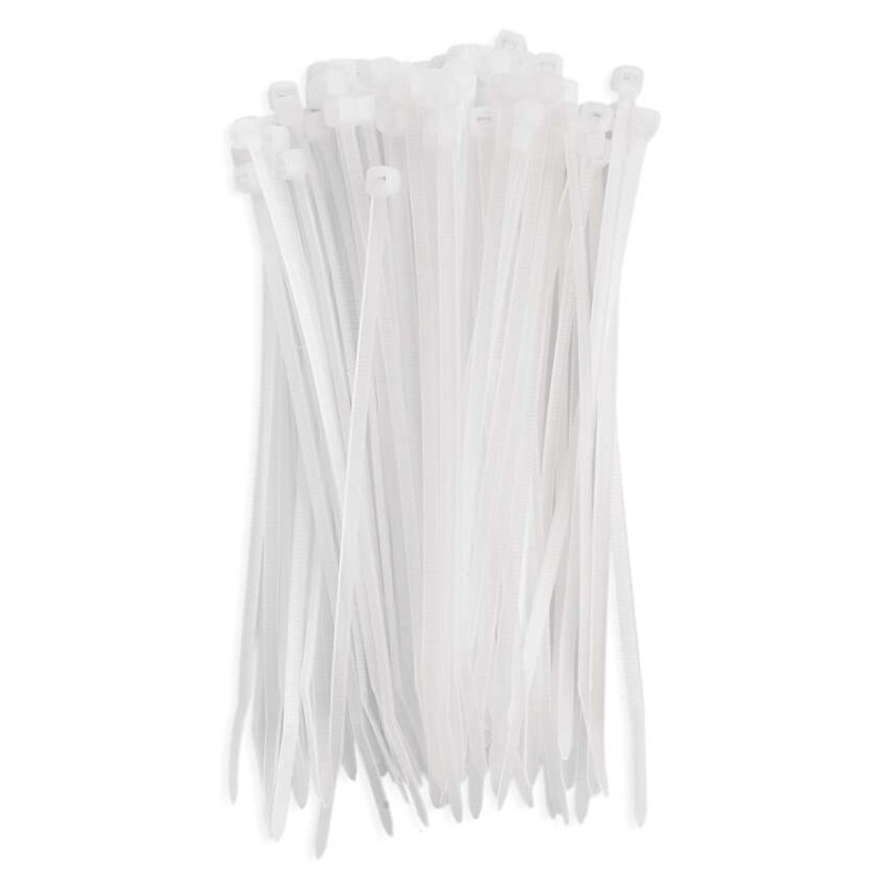 Stahovací páska 150×3,5 mm, bílá, 100 ks