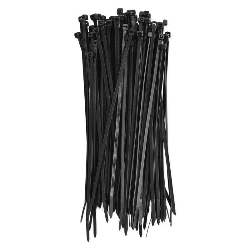 Stahovací páska 200×3,5 mm, černá, 100 ks