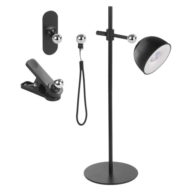 EMOS Sophie LED asztali lámpa, újratölthető, fekete