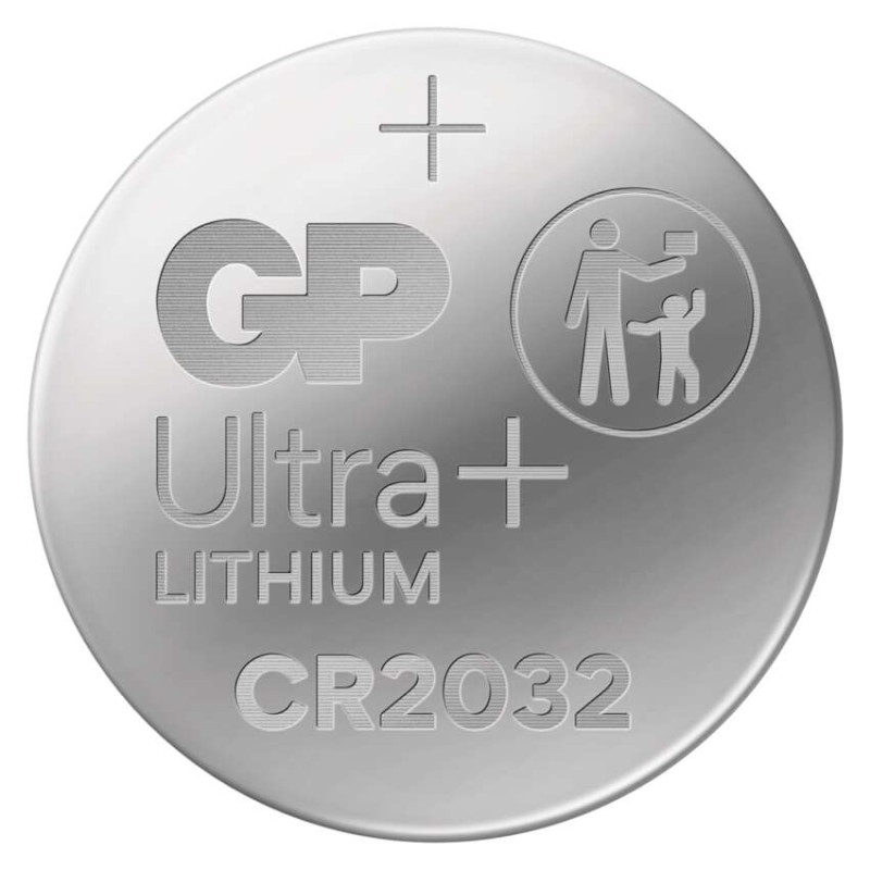 GP Ultra Plus CR2032 lítium gombelem, 200 db-os display box
