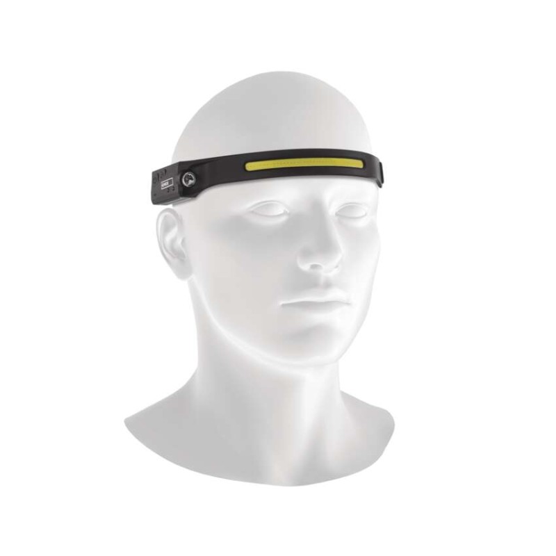 COB LED nabíjecí čelovka P3541, 380 lm, 30 m, Li-Pol 1200 mAh