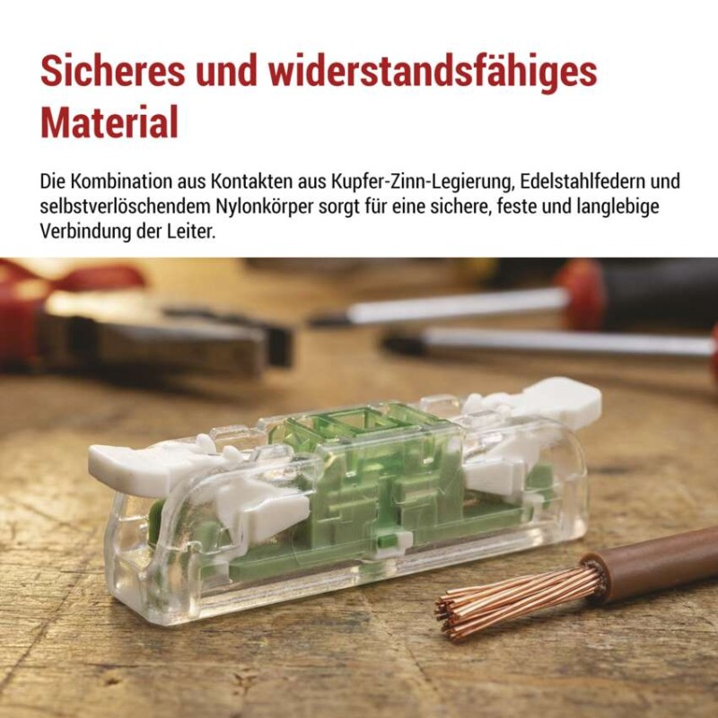 Inline-Hebelklemme 2× 0,2–4 mm2, 10 Stk