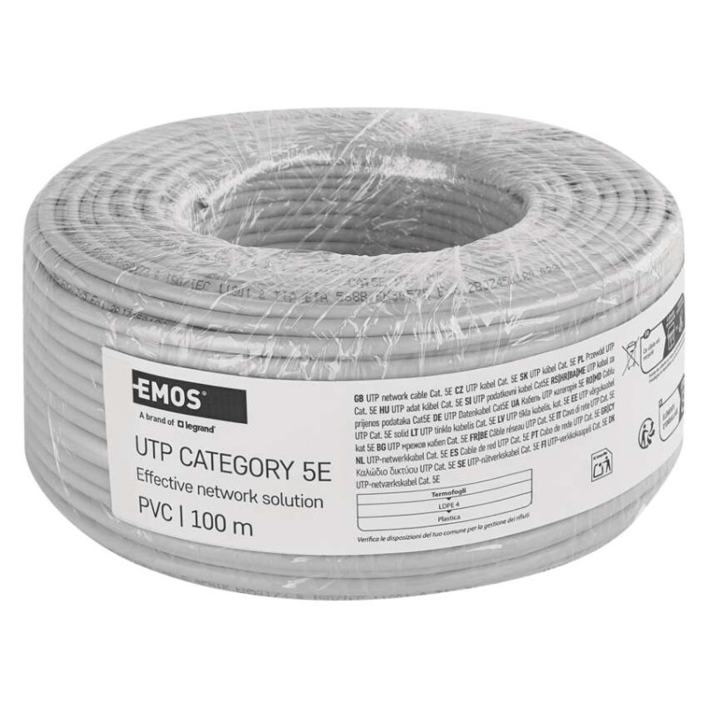 Datenkabel UTP CAT 5E PVC CCA, 100m