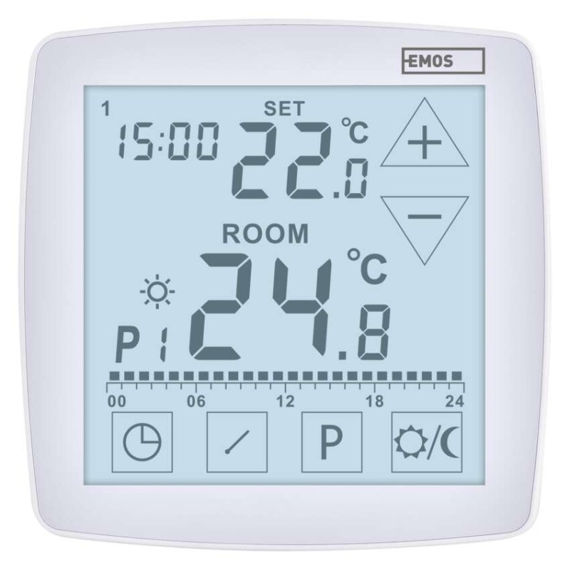 OpenTherm Raumthermostat P56A02, programmierbar, verkabelt