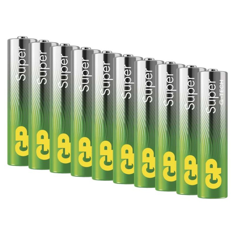 Alkalická batéria GP Super LR03 (AAA), 10 ks