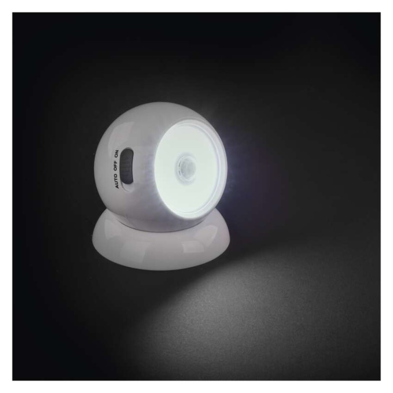 Lampka nocna LED 3x AAA, z czujnikiem ruchu i zmierzchu, magnes 